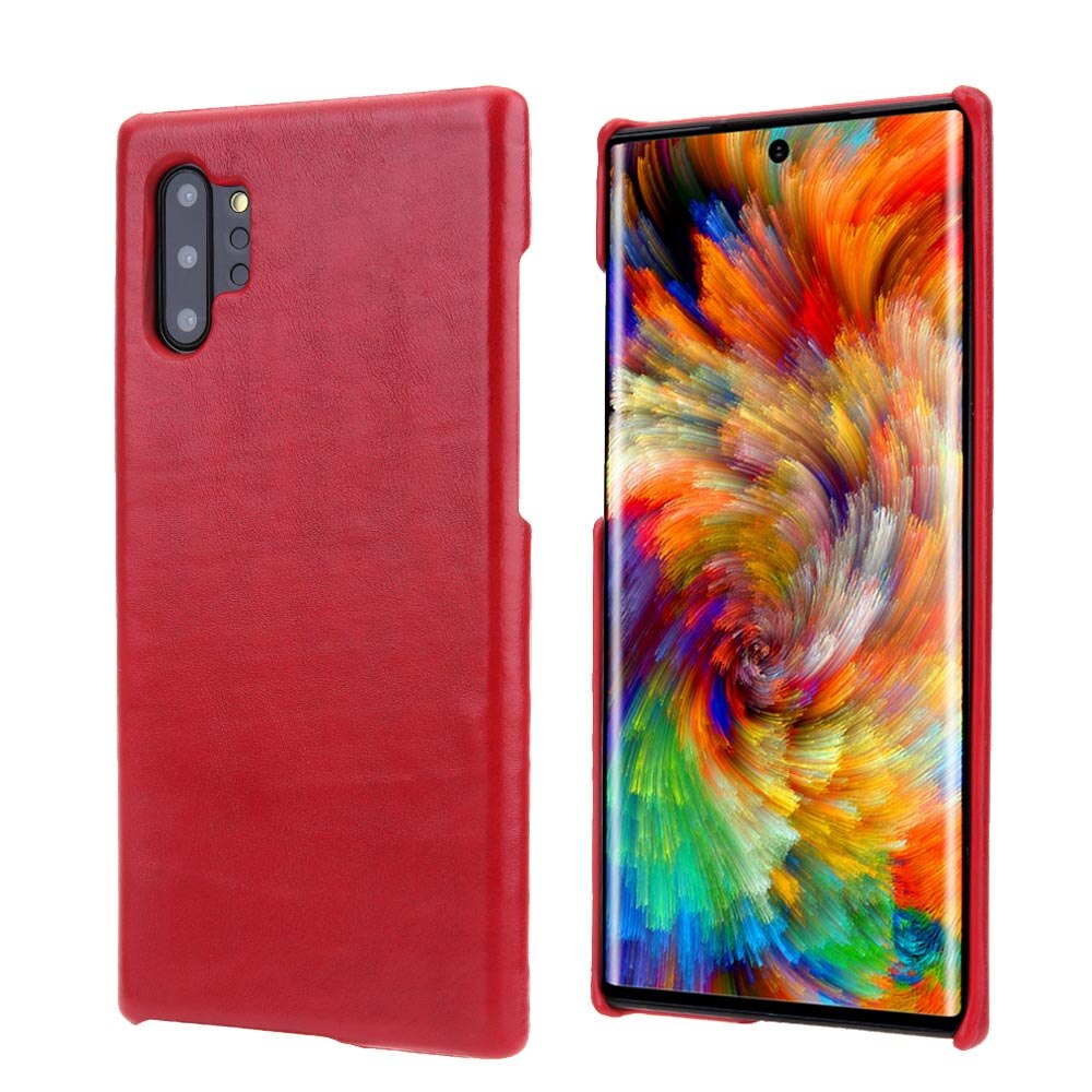 Case Samsung Galaxy Note 10+ #เคสฝาหลังหนังแท้ Retro Matte Genuine Leather Phone Case