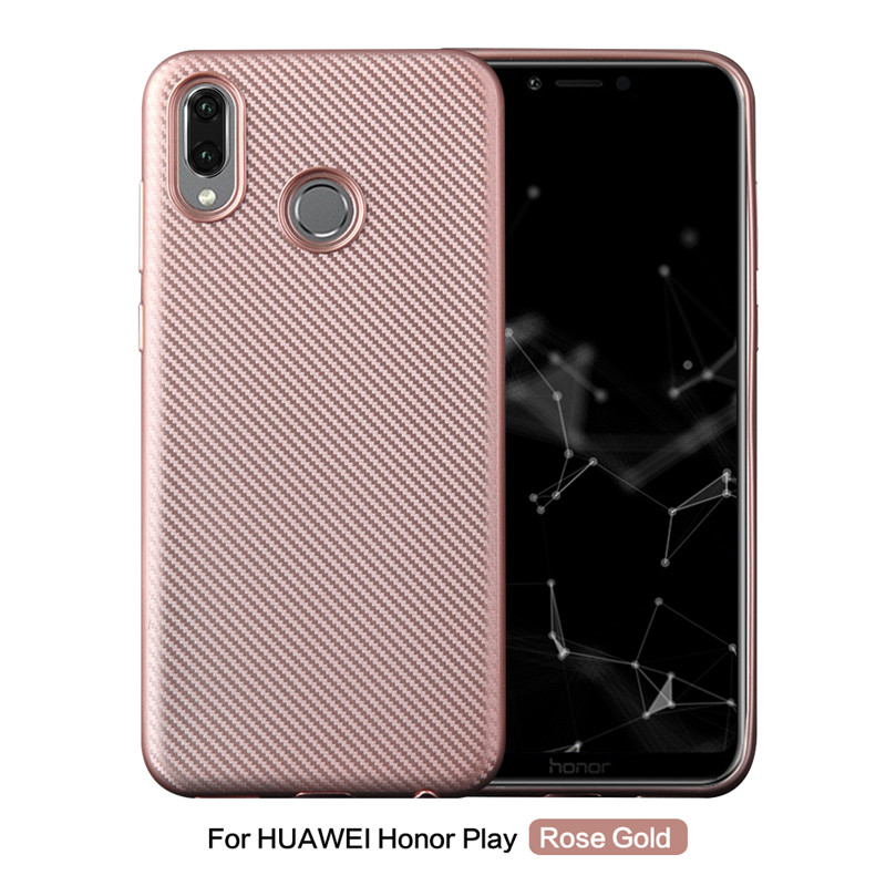 Case Honor Play #เคสฝาหลัง TPU นิ่มลายคาร์บอนไฟเบอร์