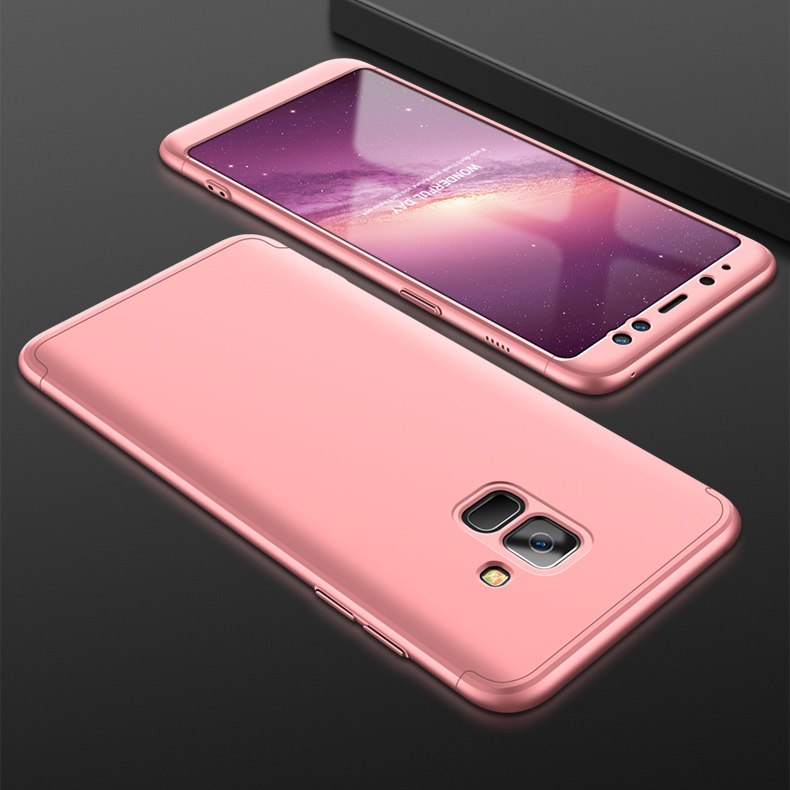 Case Samsung Galaxy A8 (2018) #เคสฝาหลังพลาสติกแข็งGKK Detachable All-wrapped Matte แยกชิ้นได้