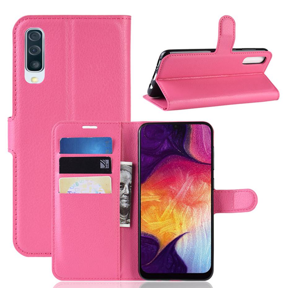 เคส Vivo Y19 #เคสฝาพับสไตล์กระเป๋าสตางค์หนัง PU ผิวลิ้นจี่