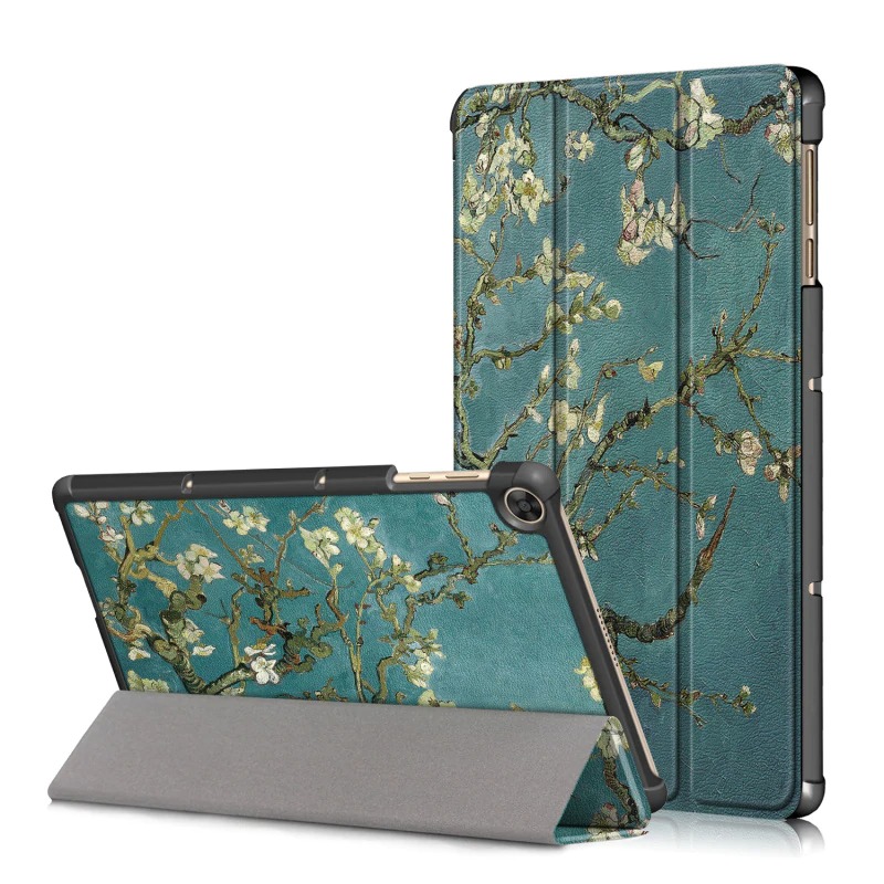 Case Huawei MatePad T10 9.7นิ้ว #เคสแบบฝาพับหนัง PU พิมพ์ลาย Patterned Tri-fold Stand Leather Case