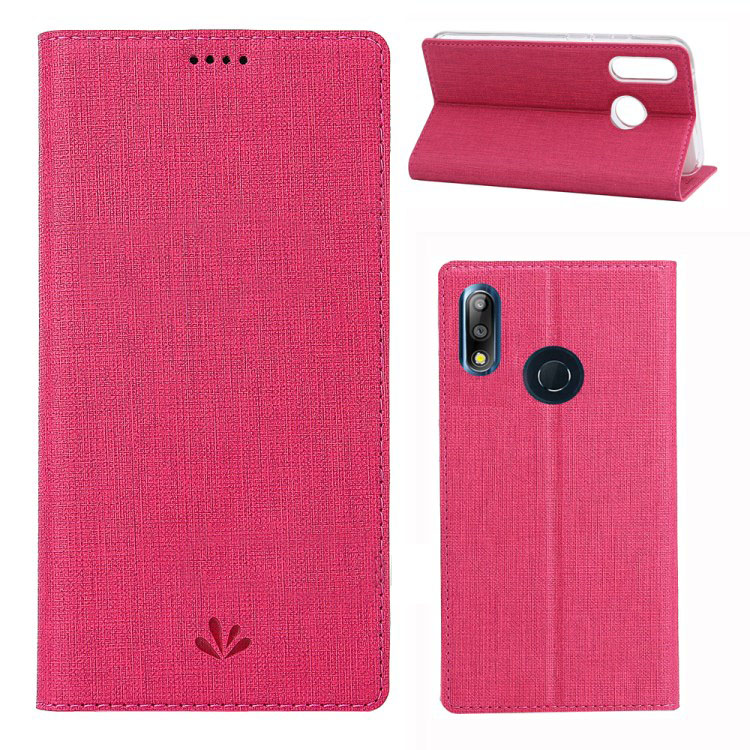 Case Asus Zenfone Max Pro (M2) ZB631KL #เคสฝาพับหนัง PU VILI DMX Cross Texture Leather คุณภาพดี