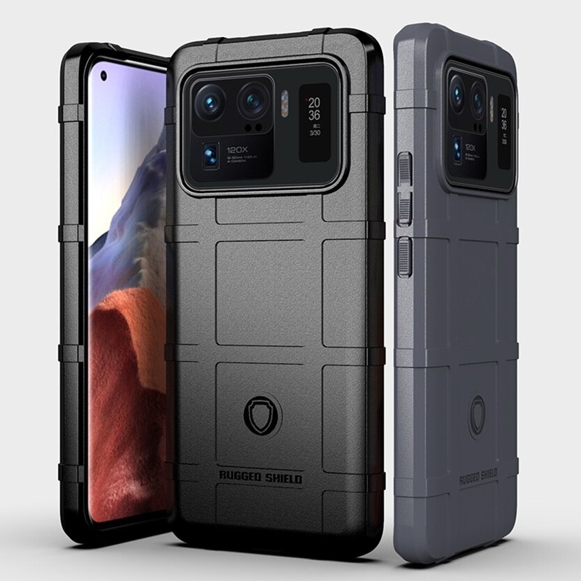 เคส Xiaomi Mi 11 Ultra #เคสฝาหลัง Rugged Shield Series Soft Silicone Shock Absorption Matte กันกระแทก