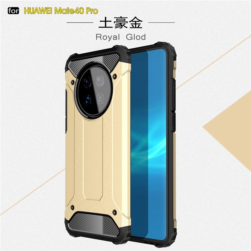 เคส Huawei Mate 40 Pro #เคสฝาหลังเกราะป้องกัน ไฮบริด พลาสติก+TPU Heavy Duty Rugged Hybrid