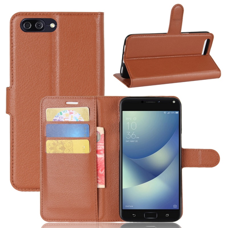 Case Asus Zenfone 4 Max Pro #เคสสไตล์กระเป๋าสตางค์หนัง PU ผิวลิ้นจี่สีสันสวยงาม