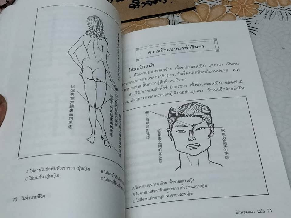 ไฝ ทำนายชีวิต โดย ซินแส เฉินเจียเหอ , แปลโดย นักพรตเฒ่า