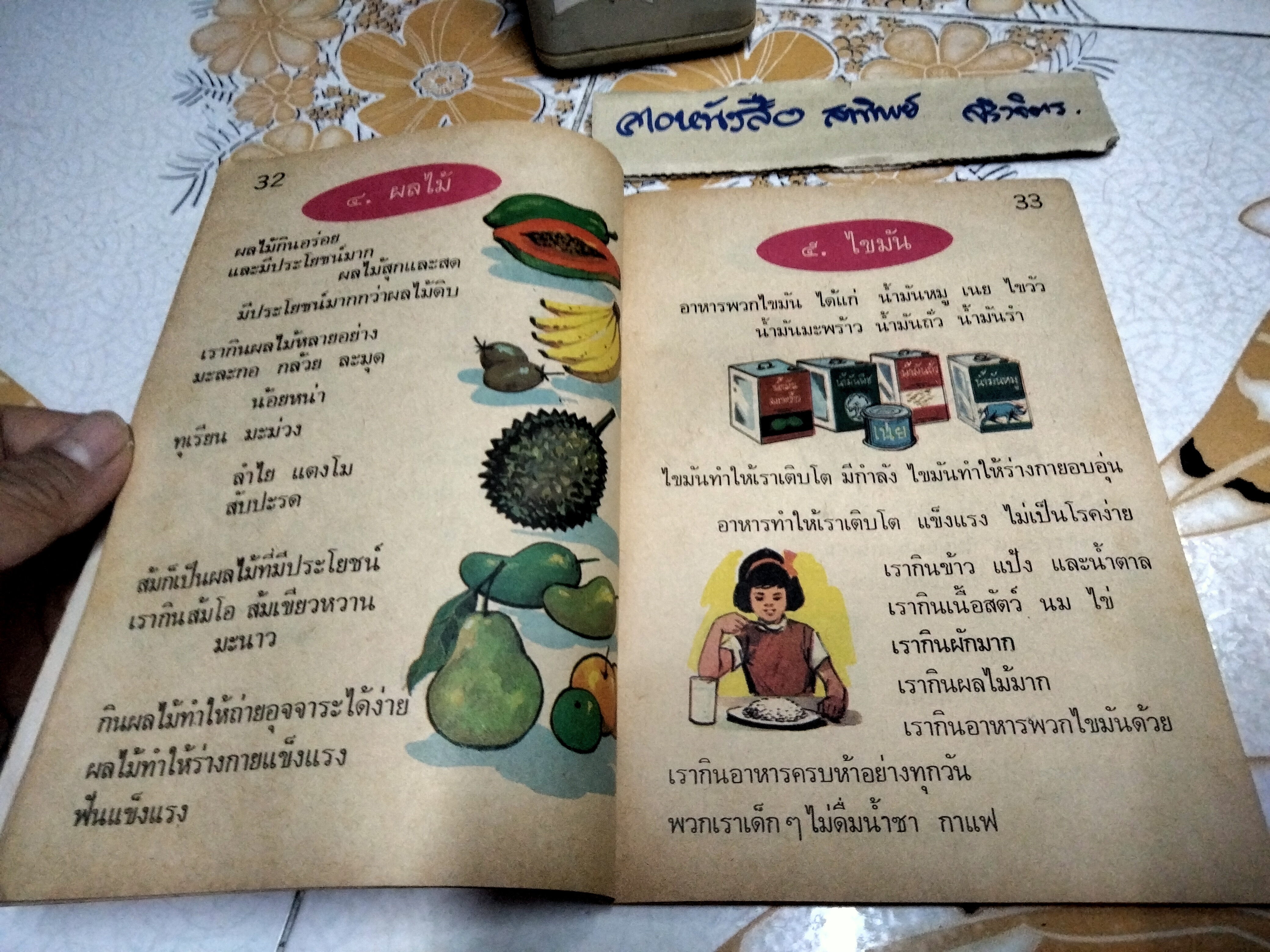 แบบเรียนเก่า - สุขศึกษา สำหรับชั้นประถมศึกษาปีที่ 1 นายแพทย์เสนอ อินทรสุขศรี / ตามหลักสูตรใหม่ กระทรวงศึกษาธิการ - พิมพ์ครั้งที่ 1 พ.ศ 2510 **สินค้าหมด**