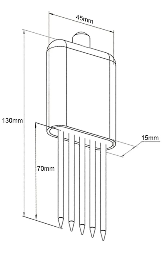 7 in 1 NPK soil wireless sensor 4G เซ็นเซอร์วัดค่าในดินแบบ 7 ใน 1 ชุด (ต้องซื้อใส่ซิมการ์ด)