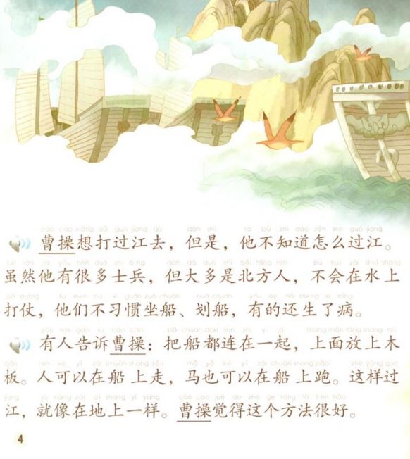 หนังสือการ์ตูนอ่านนอกเวลาภาษาจีน(ระดับกลาง)-เผาทัพเรือโจโฉ+CD 中文小书架—汉语分级读物（中级）：经典名著 赤壁之战（含1CD-ROM）The Chinese Library Series - Chinese Graded Readers (Intermediate): Favourite Classics - Battle of Chibi+CD