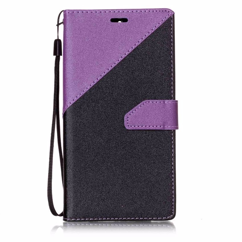 เคสหนัง PU แบบ ฝาพับออกแบบสีตัดกัน Case Huawei GR5 2017