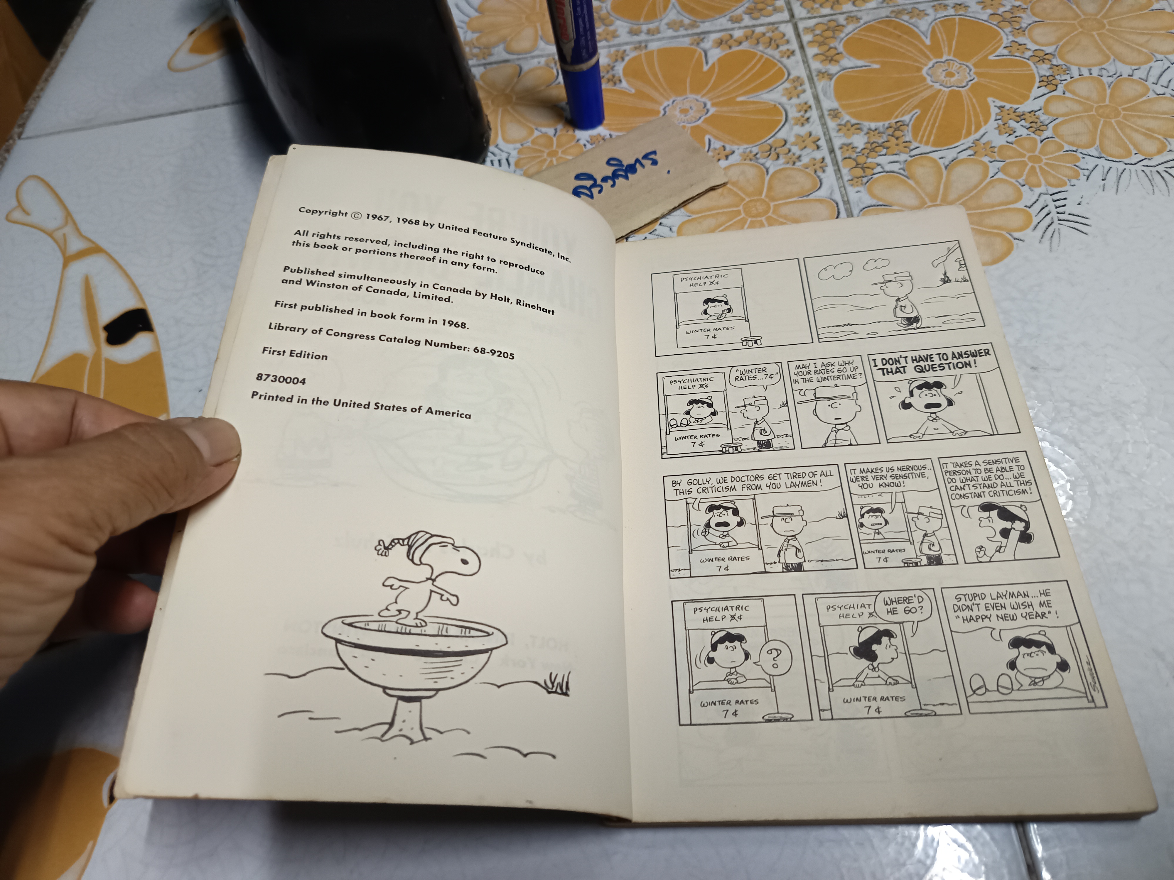 You're You , Charlie Brown, 1968 / A New Peanuts Book by Charles M. Schultz ,Vintage