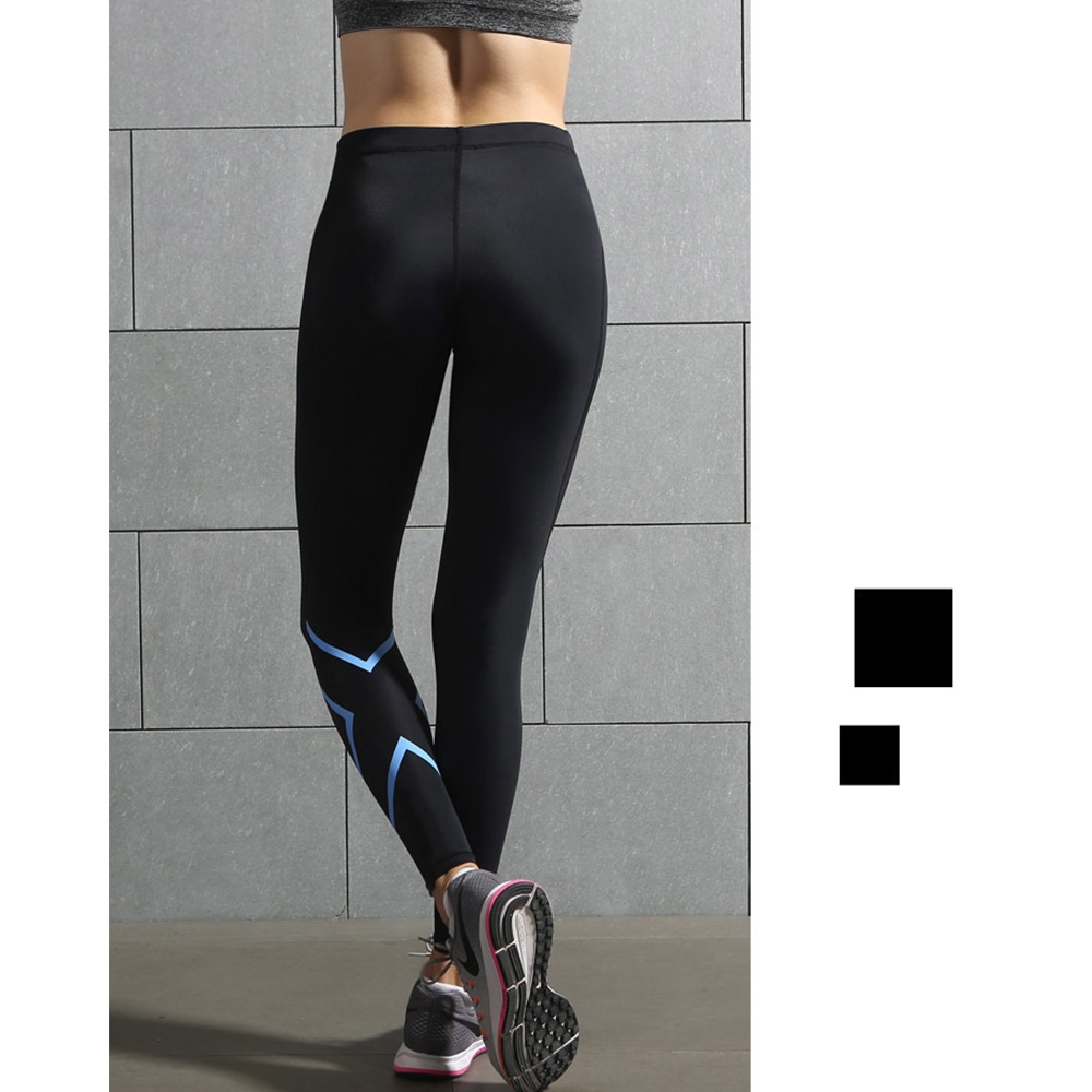 กางเกงวิ่งรัดกล้ามเนื้อผู้หญิง สำหรับวิ่ง ฟิตเนส เล่นโยคะ EVS Women Compression (G18)