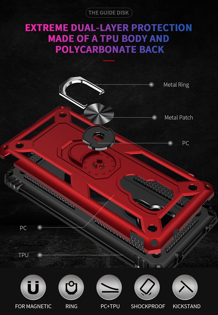 Case Huawei Mate 20 X #เคสฝาหลัง Hybrid TPU+PC มีแหวนสวมนิ้ว