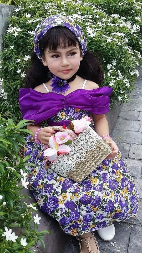 เดรสเด็กย้อนยุค โอบไหล่