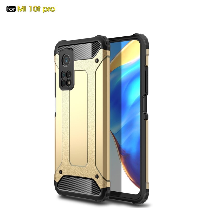 Case Xiaomi Mi 10T Pro #เคสฝาหลังเกราะป้องกัน ไฮบริด พลาสติก+TPU Heavy Duty Rugged Hybrid