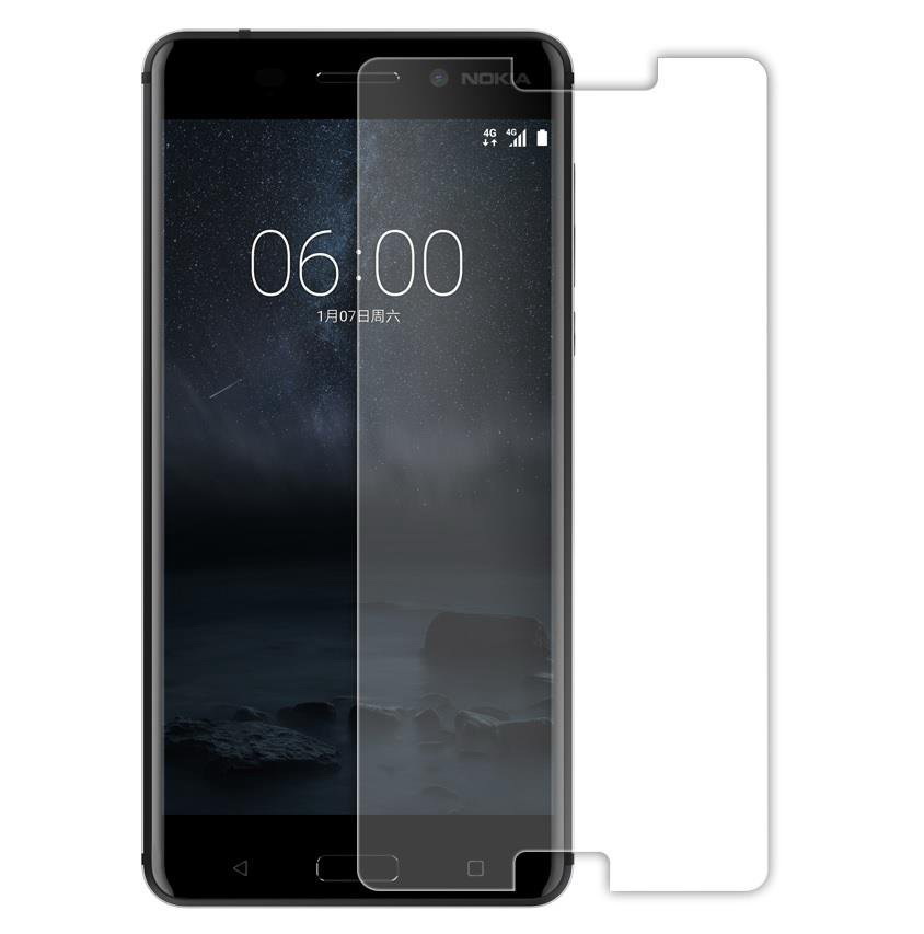 ฟิล์มกระจกนิรภัย Nokia 8 ป้องกันหน้าจอขอบโคังหนา 0.3 mm (Arc Edge) ไม่เต็มจอ