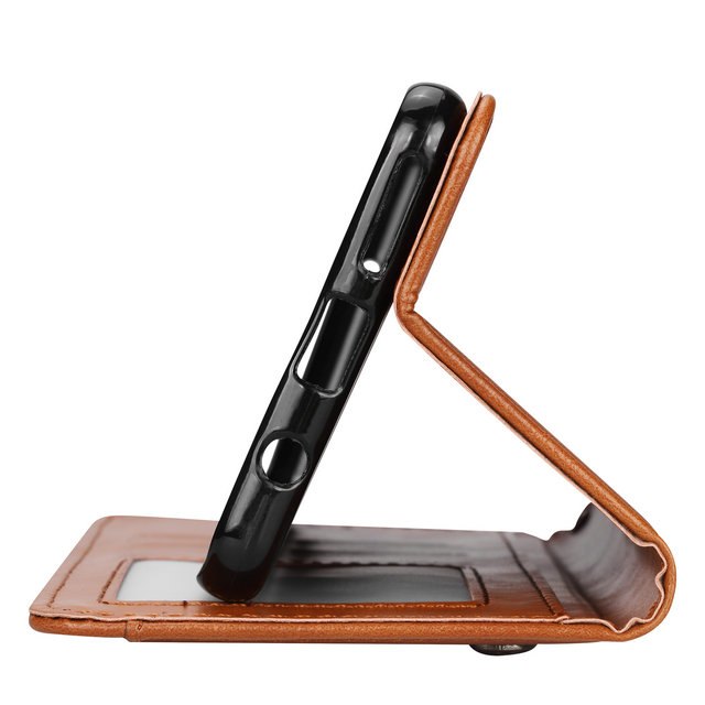 เคส Samsung Galaxy A70 #เคสฝาพับแบบกระเป๋าสตางค์หนัง PU มีช่องเสียบบัตรคุณภาพดี