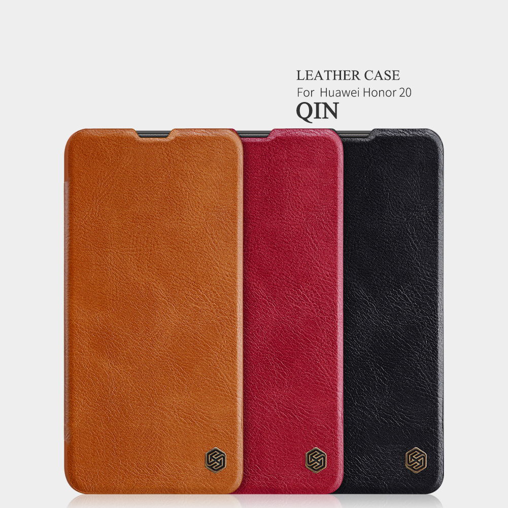 เคส Huawei Nova 5T #เคสแบบฝาพับ NILLKIN แท้รุ่น Qin Series Card Slot คุณภาพดี