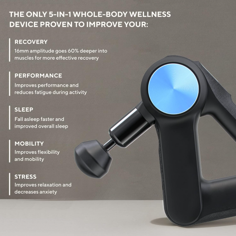 Theragun® 4th Pro, G3PRO, Handheld Massage with 6 Attachments for Pain Relief & Energize Body เครื่องนวด ปรับองศา 4 ระดับ