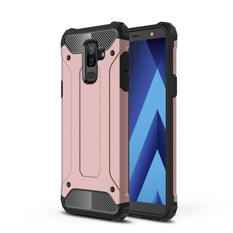 Case Samsung Galaxy J8 (2018) #เคสฝาหลังเกราะป้องกัน ไฮบริด พลาสติก+TPU