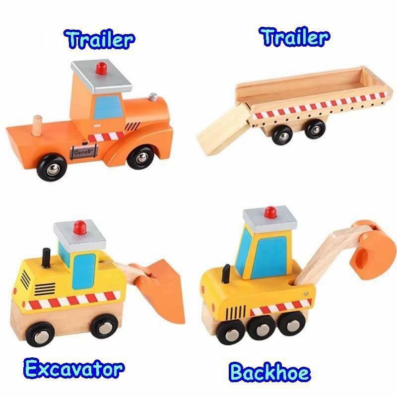 ของเล่นไม้ รถบรรทุก