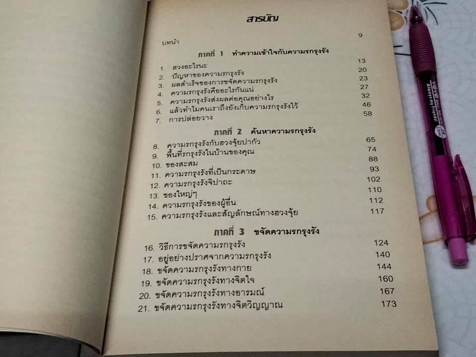 ขจัดความรกรุงรังในบ้านด้วยฮวงจุ้ย Clear Your Clutter with Feng Shui Karen Kingston เขียน , ปรียพรรณ มีสุข แปล **สินค้าหมด**