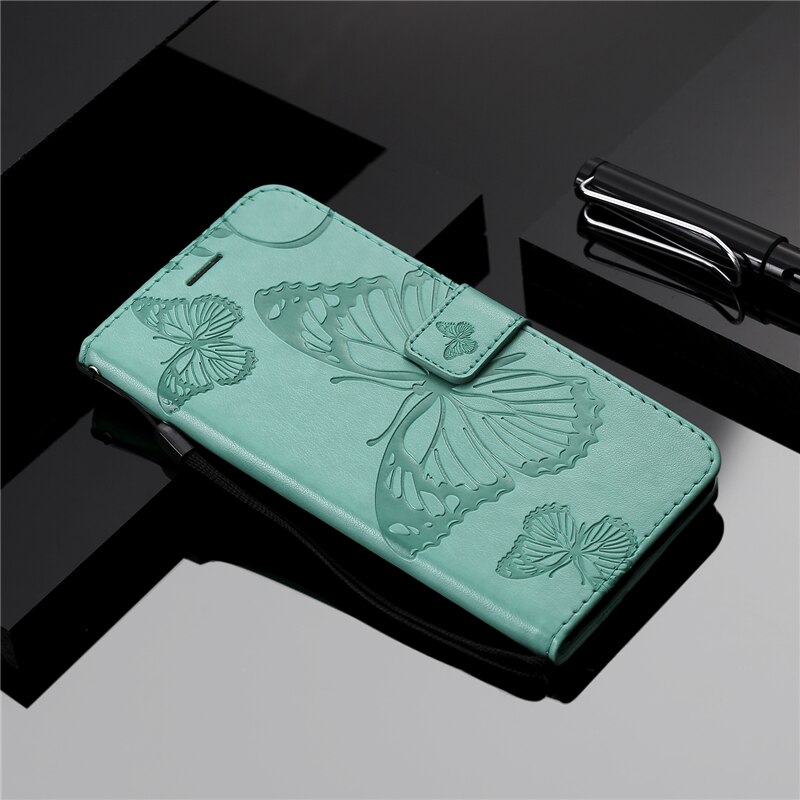 Case Samsung Galaxy S8 Plus #เคสฝาพับหนัง PU Imprint Butterflies Pattern