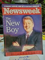 นิตยสาร TIME - NEWSWEEK ปก บิล คลินต้น The New Boy , January 25, 1993 (มีโฆษณา Marlboro ด้านใน) #timemagazine