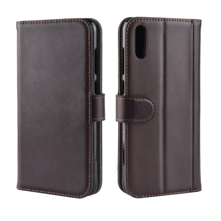Case Huawei Y7 Pro (2019) #เคสฝาพับสไตล์กระเป๋าสตางค์รูปแบบหนังแยกมีช่องเสียบบัตรคุณภาพดี Split Leather Mobile Phone Case