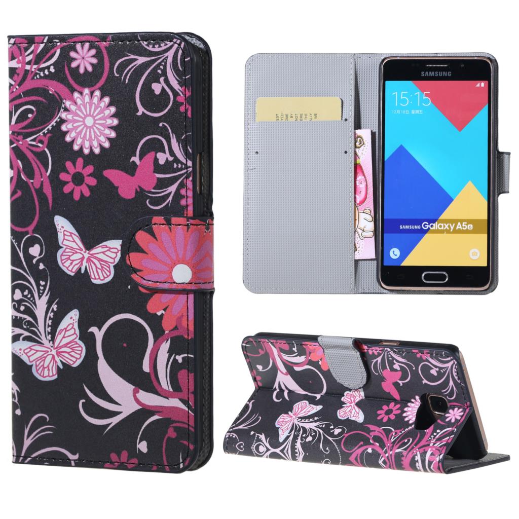 Case Samsung Galaxy A5 2016 #เคสฝาพับสไตล์กระเป๋าสตางค์ หนัง PU พิมพ์ลาย Pattern Printing