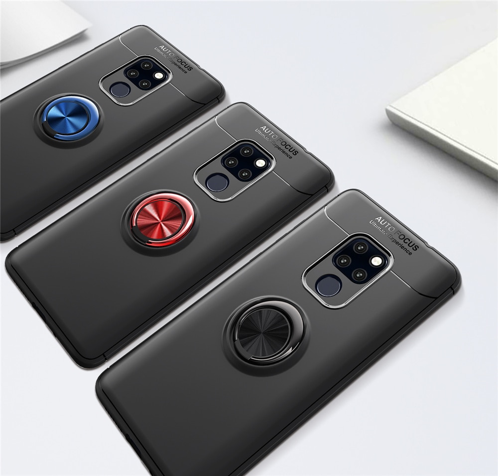 เคส Huawei Mate 20 TPU #เคสฝาหลังมีแหวนสวมนิ้ว Finger Ring Kickstand (Built-in แผ่นโลหะ)
