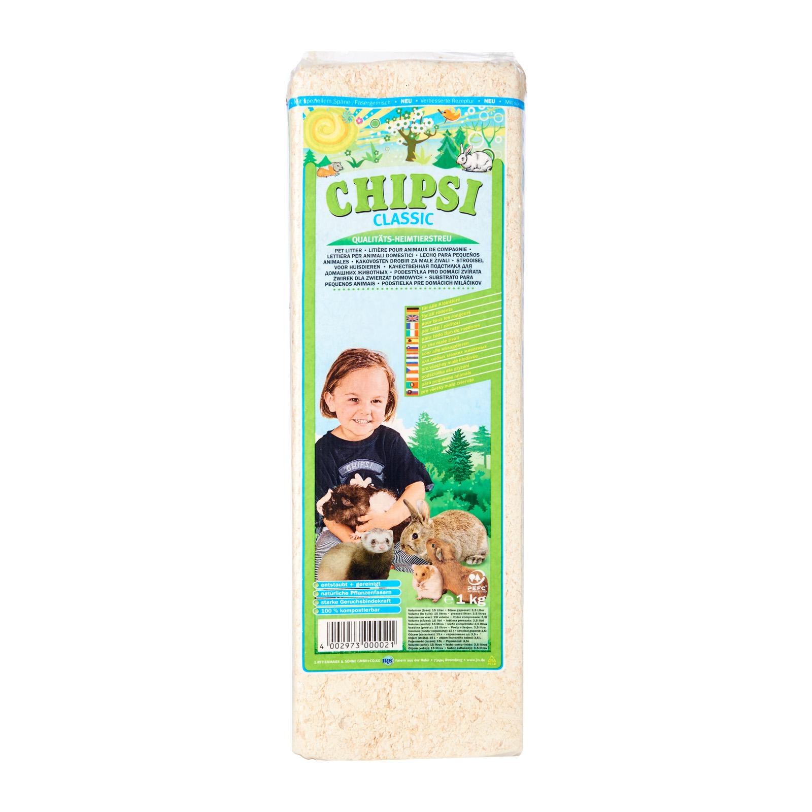 Chipsi Classic ขี้เลื่อยรองกรง ไม่มีกลิ่น 1kg