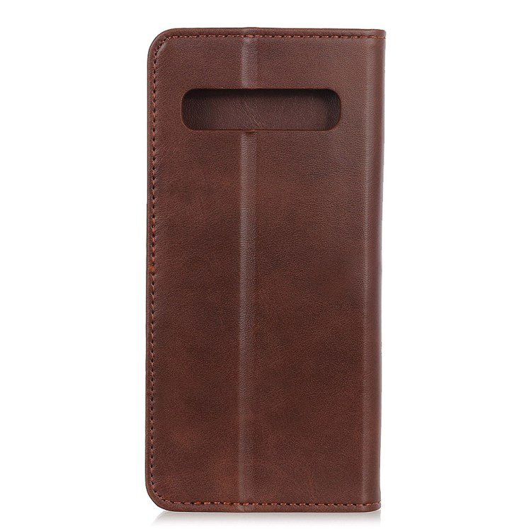 Case Samsung Galaxy S10 #เคสฝาพับแบบกระเป๋าสตางค์ Auto-absorbed Split Leather อัตโนมัติดูดซับ