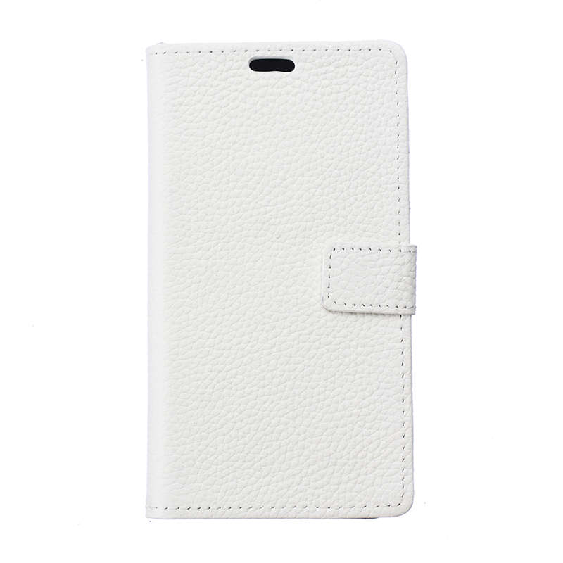 เคส Huawei Y3 (2017) #เคสฝาพับหนังแท้ผิวลิ้นจี่ Litchi Skin คุณภาพดี
