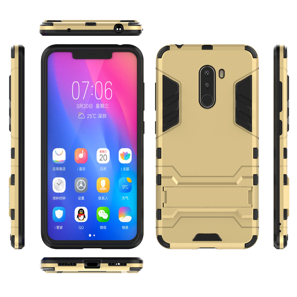 Case Xiaomi Pocophone F1 #เคสฝาหลังพลาสติก Cool Guard Plastic TPU Hybrid (สินค้าพร้อมส่ง)