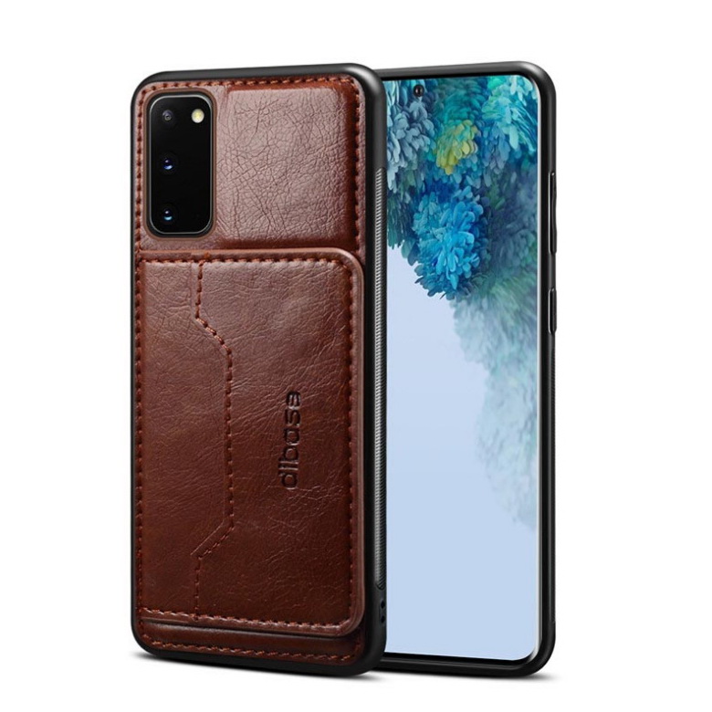 Case Samsung Galaxy S20 FE / S20 FE 5G #เคสฝาหลัง TPU เคลือบหนัง PU Crazy Horse Leather Coated PC + TPU Hybrid