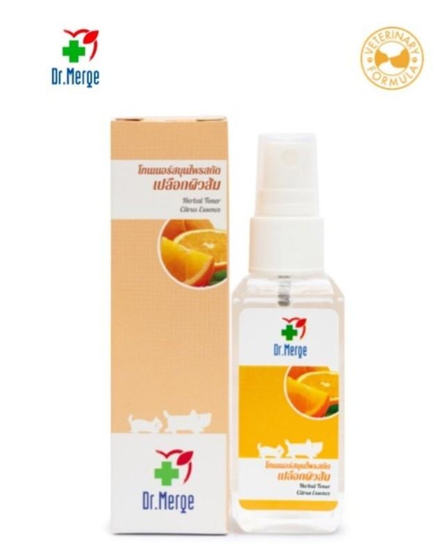 Dr.Merge ด็อกเตอร์เมิร์จ โทนเนอร์สมุนไพรสูตรทองพันชั่ง และเปลือกผิวส้ม มีประสิทธิภาพในการกำจัดเชื้อราก่อโรคผิวหนัง ขนาด 65ml