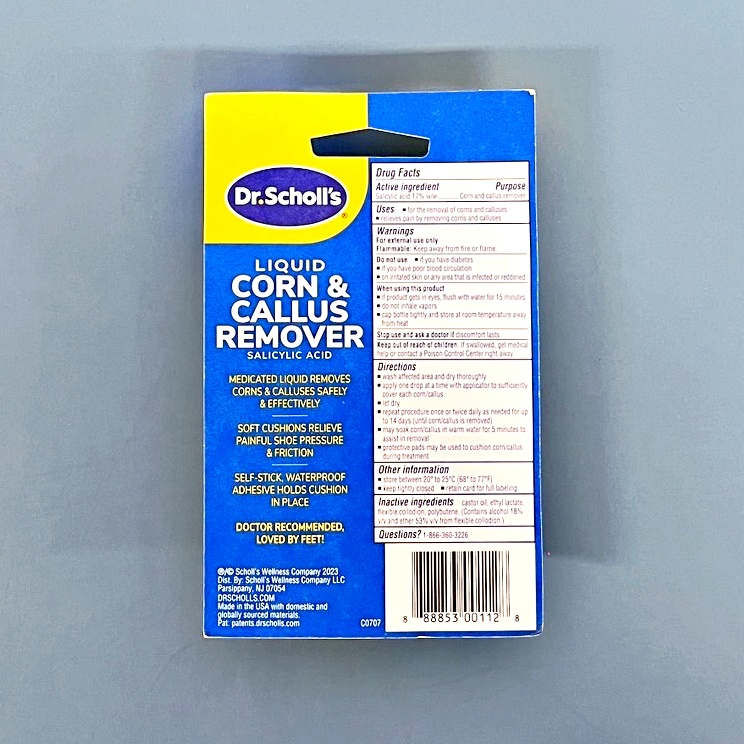 15% Sale!!! EXP.04/2026 Dr.Scholl's® Corn/Callus Remover Liquid 3 Cusion 9.85mlเจลขจัดข้าวโพดและหนังด้านกำจัดแคลลัส ตาปา ข้าวโพด