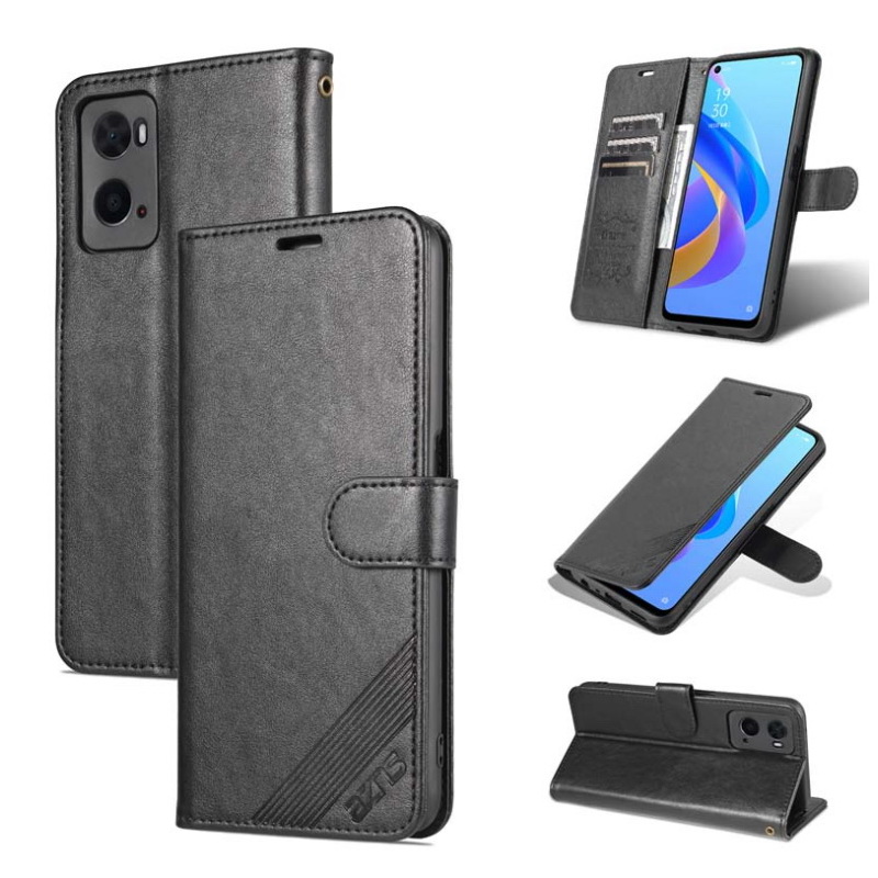 Case OPPO A76#เคสฝาพับหนัง PU มีช่องใส่บัตร AZNS Wallet Leather Stand Phone Cover