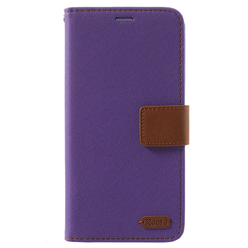 Case Asus Zenfone 5 ZE620KL / Zenfone 5Z ZS620KL #เคสฝาพับแบบกระเป๋าสตางค์ ROAR KOREA Twill Leather Wallet