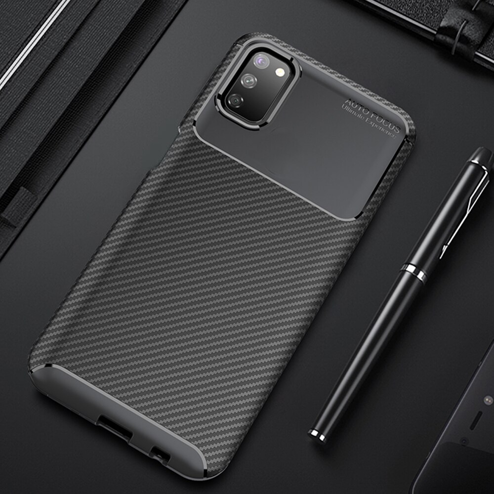 Case Samsung Galaxy A51 #เคสฝาหลังนิ่ม Carbon Fiber Anti-drop TPU Protection (สินค้าตัวอย่างสินค้าจริงตรงตามรุ่น)