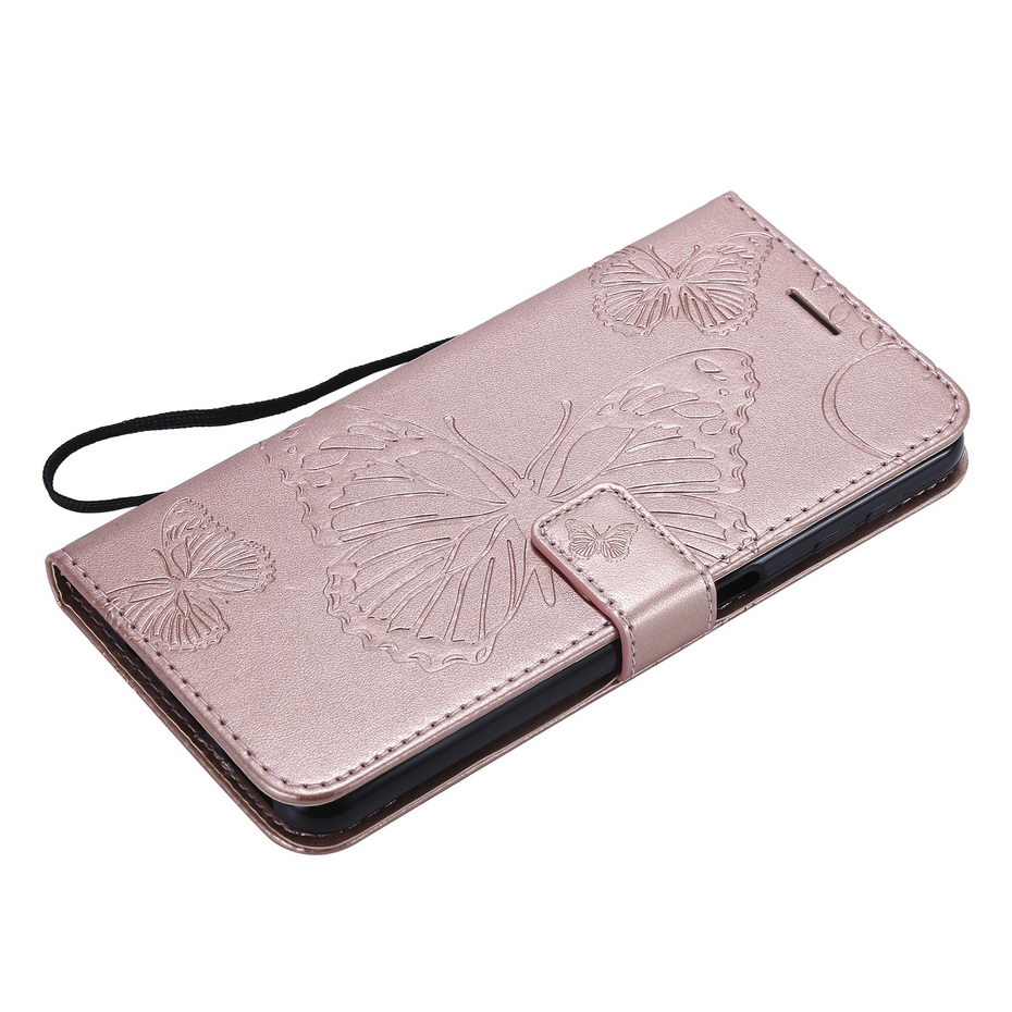 Case Samsung Galaxy A7 (2018) A750 #เคสฝาพับหนัง PU Imprint Butterflies Pattern ลายน่ารักๆ