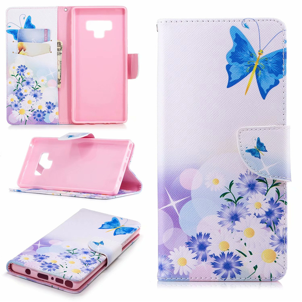 Case Samsung Galaxy Note 9 #เคสฝาพับกระเป๋าสตางค์หนัง PU พิมพ์ลายสวยๆ Pattern Printing Leather Wallet