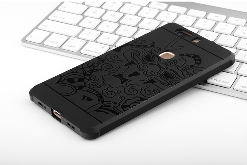เคส Huawei P9 Plus #เคสฝาหลัง TPU ลายมังกรขอบกันกระแทก Auspicious Dragon Pattern