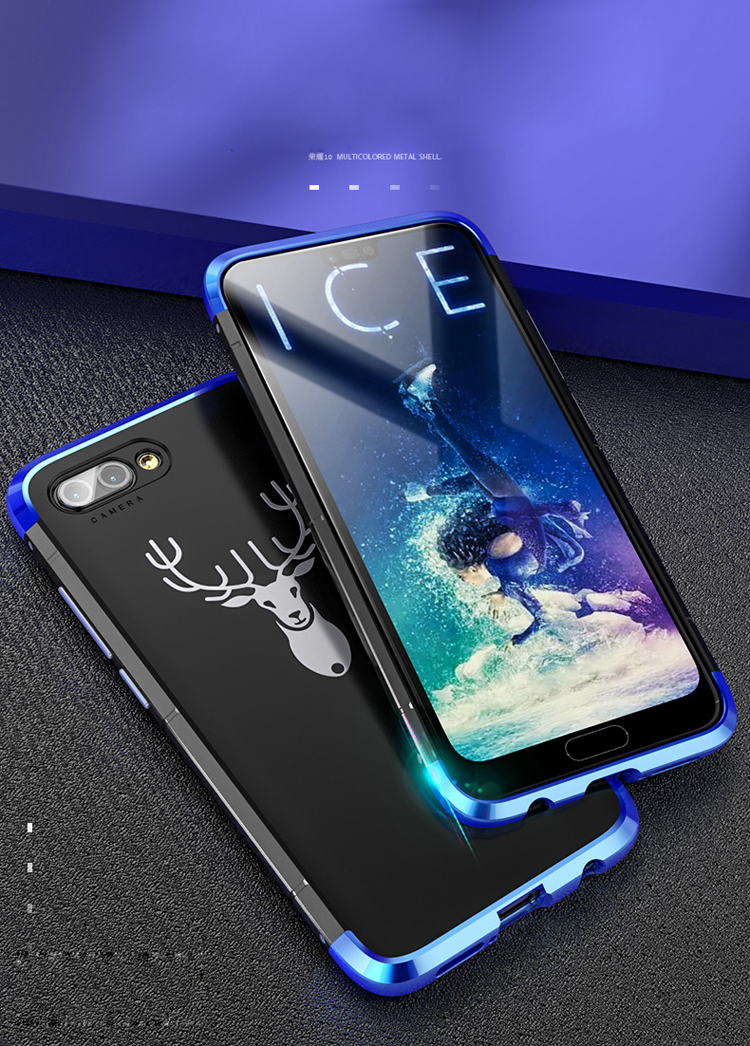 เคส Honor 10 #เคสฝาหลังขอบบนล่างอลูมิเนียมชุบ+หลังพลาสติก Guardian Series Aluminium Alloy and Plastic Case