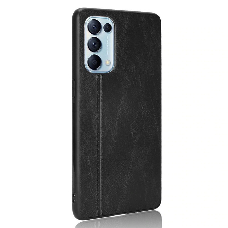 เคส OPPO Reno 5 5G #เคสฝาหลังเคลือบหนัง PU
