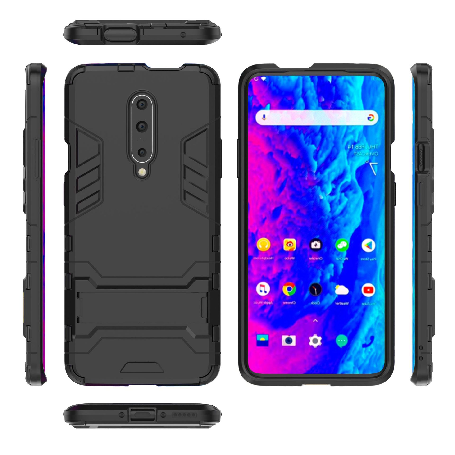 Case OnePlus 7 Pro #เคสฝาหลังพลาสติก ไฮบริด TPU + Kickstand
