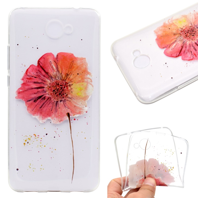 Case Huawei Y7 2017 #เคสฝาหลังเนื้อ TPU ใสนิ่มพิมพ์ลายสวยงามน่ารักๆ