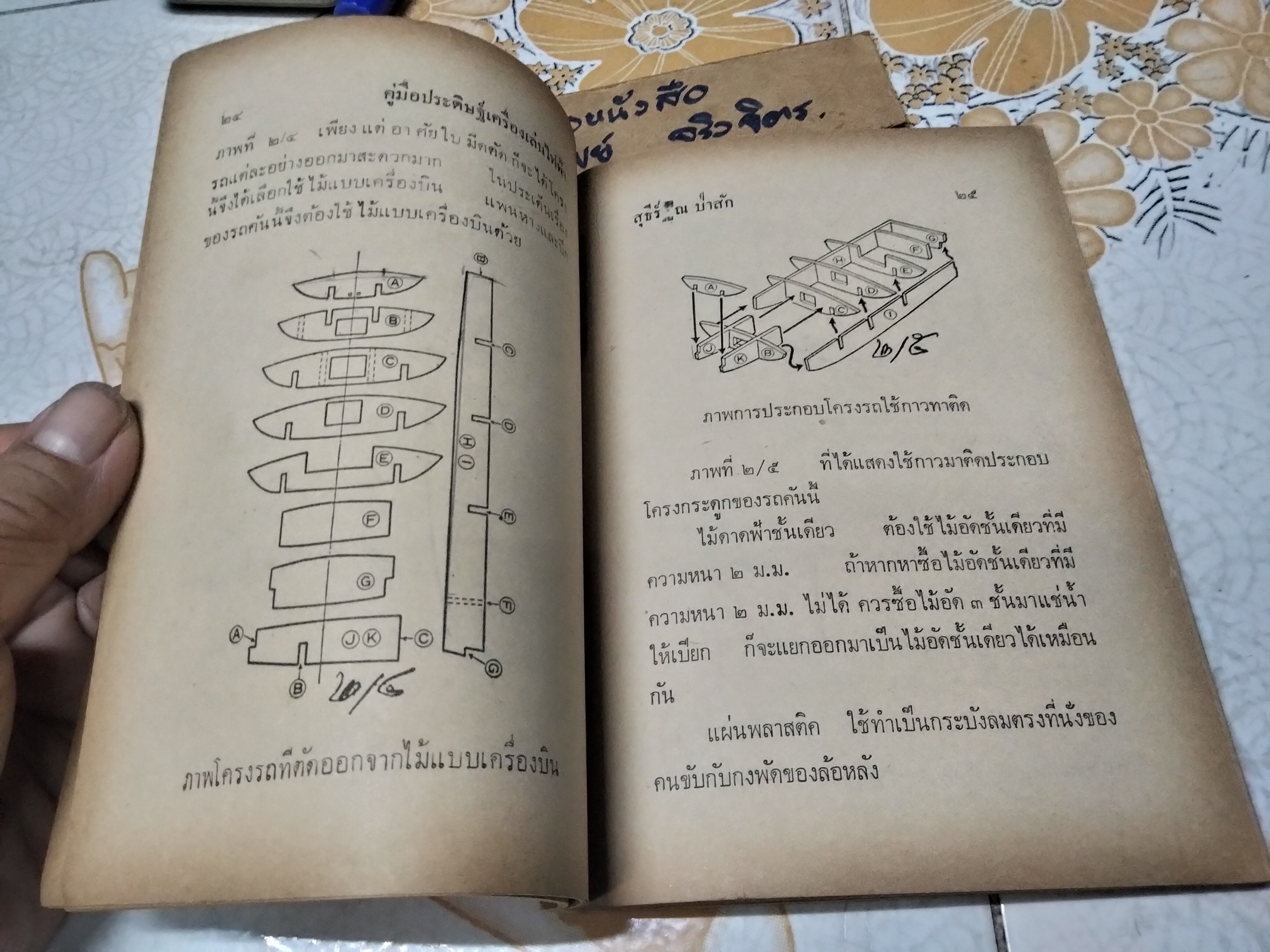 คู่มือประดิษฐ์เครื่องเล่นไฟฟ้า โดย สุธีร์ ณ ป่าสัก พิมพ์ปี 2517
