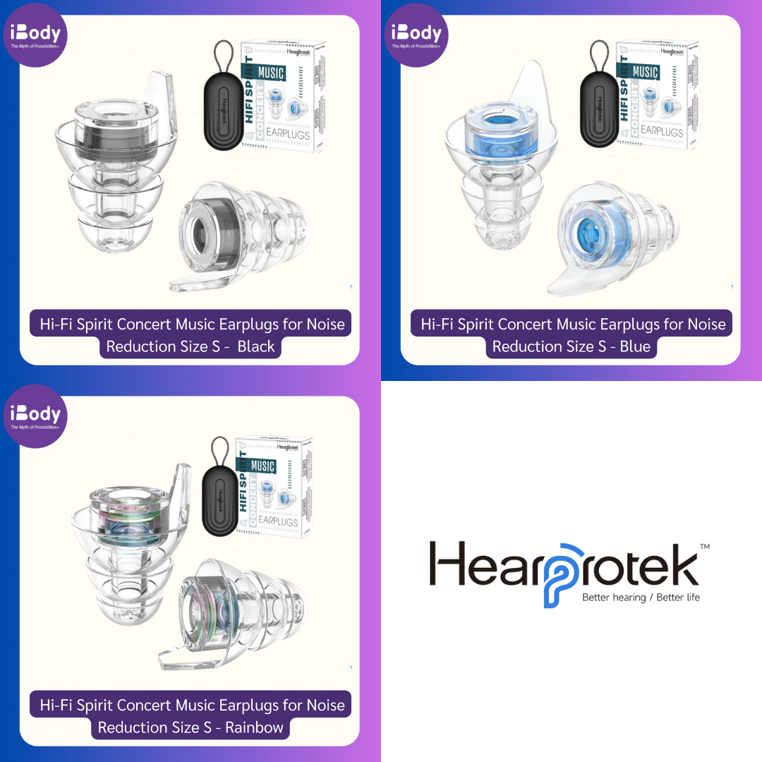 Hi-Fi Spirit Concert Music Earplugs for Noise Reduction Size S/M (Hearprotek®)